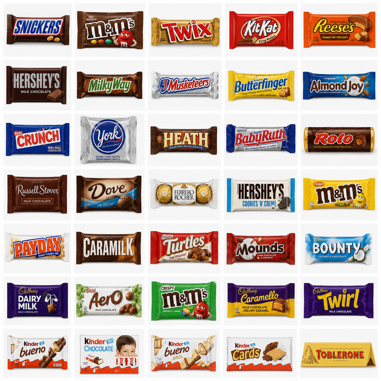 Chocolates product examples