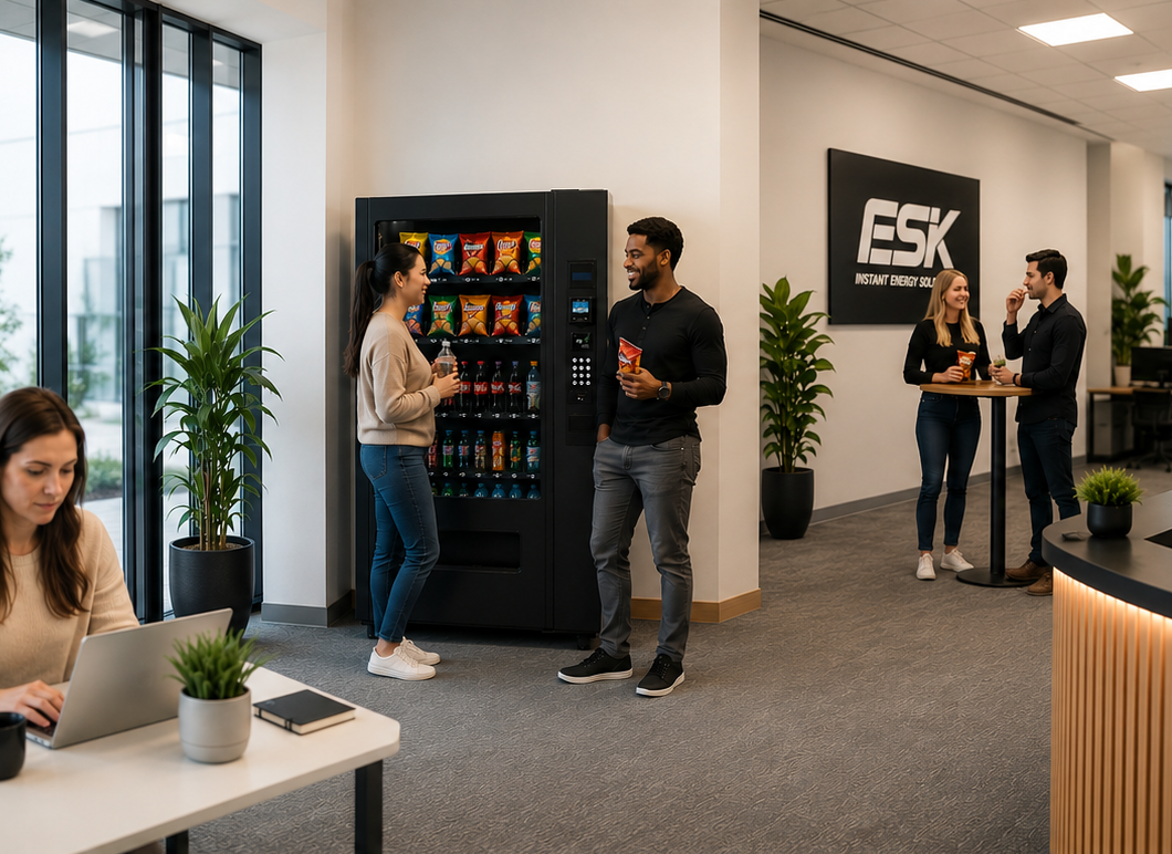 Vending machine installation example